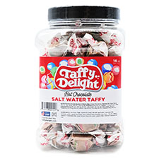 Taffy Delight Hot Chocolate Salt Water Taffy 16oz Jar 